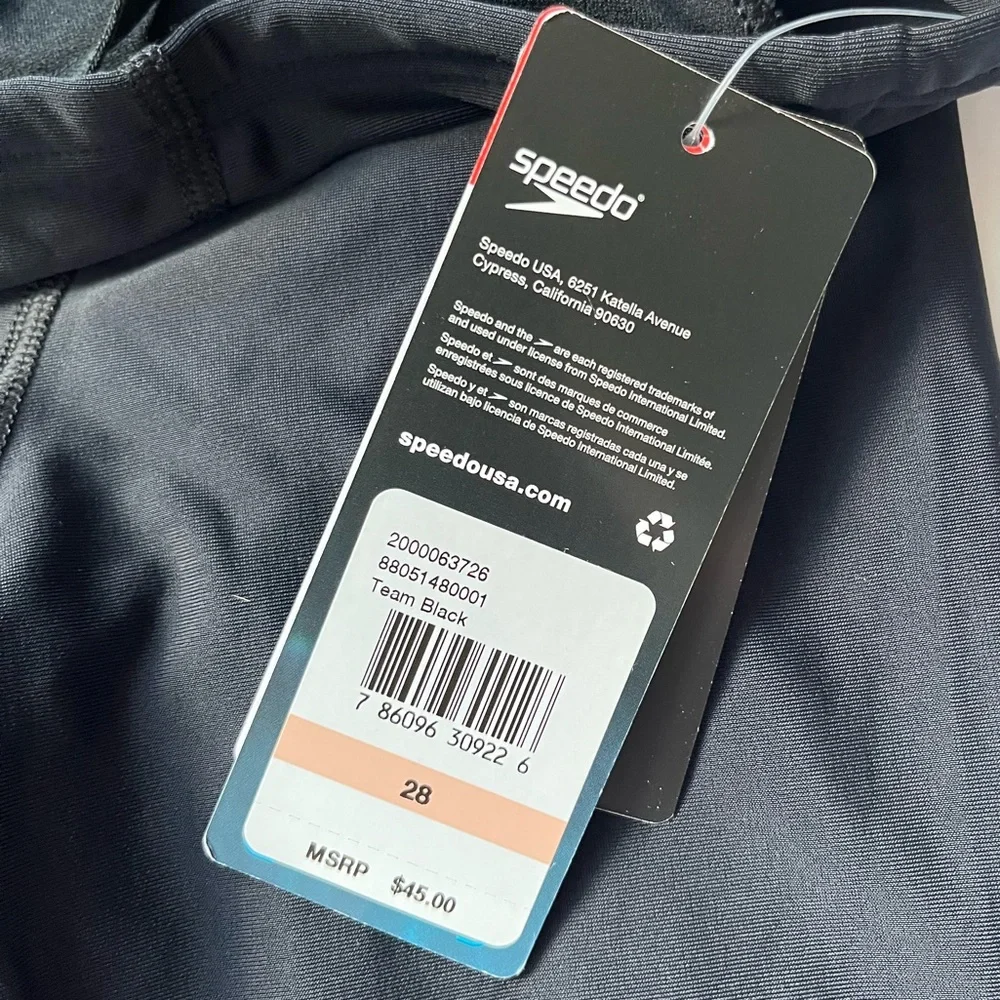 Speedo NWT Pro LT Boy's Swimsuit Jammer‎ Powerflex Eco Solid Youth